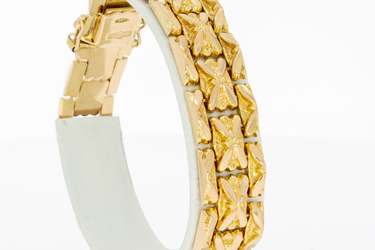 Vintage 18 Karaat ros gouden armband - 19,3 cm