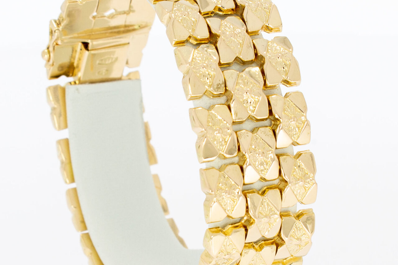 Vintage 18 Karaat goude armband - 18,2 cm