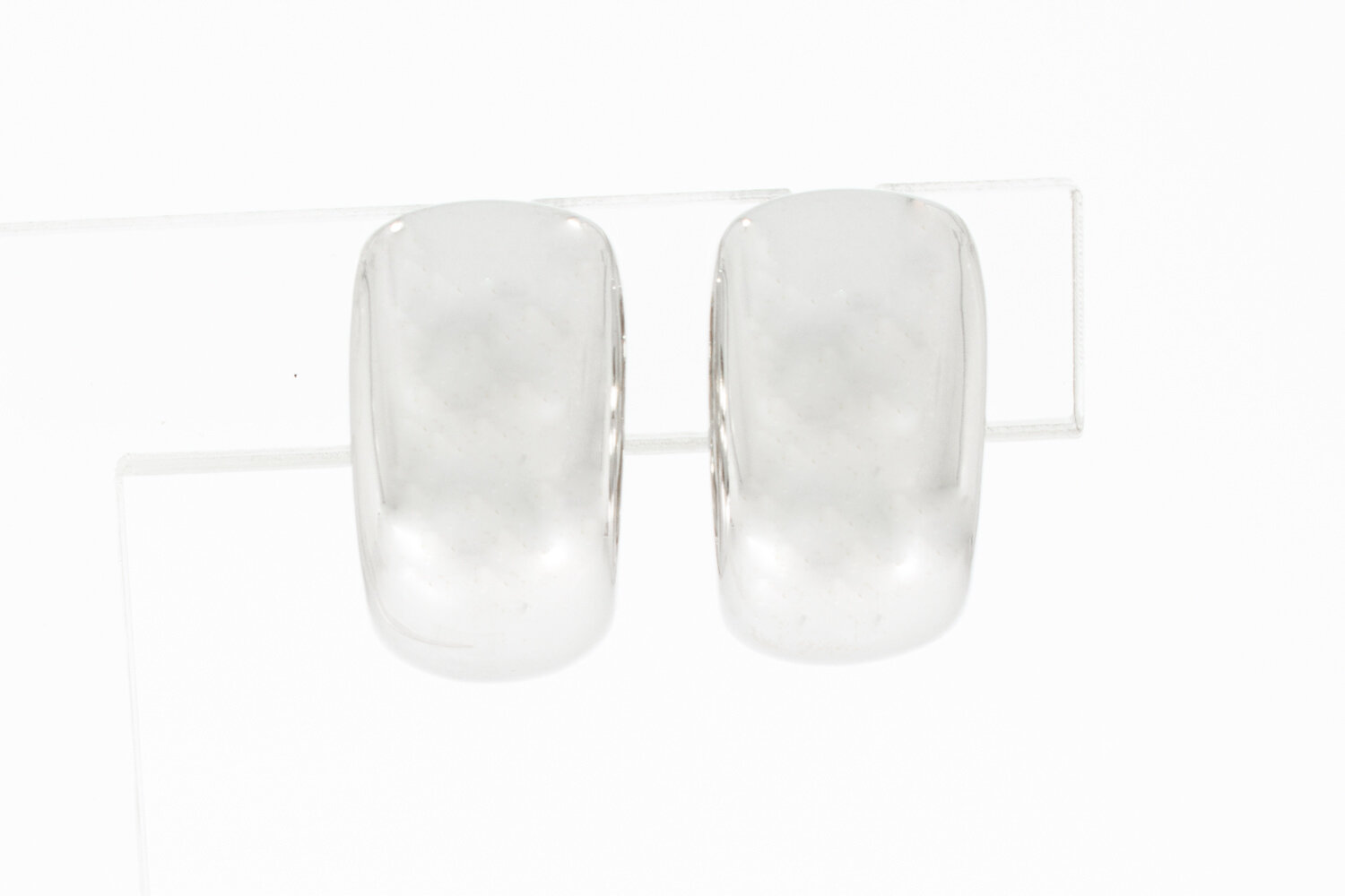 18 Karaat witgouden dames oorbellen - 1,9 cm