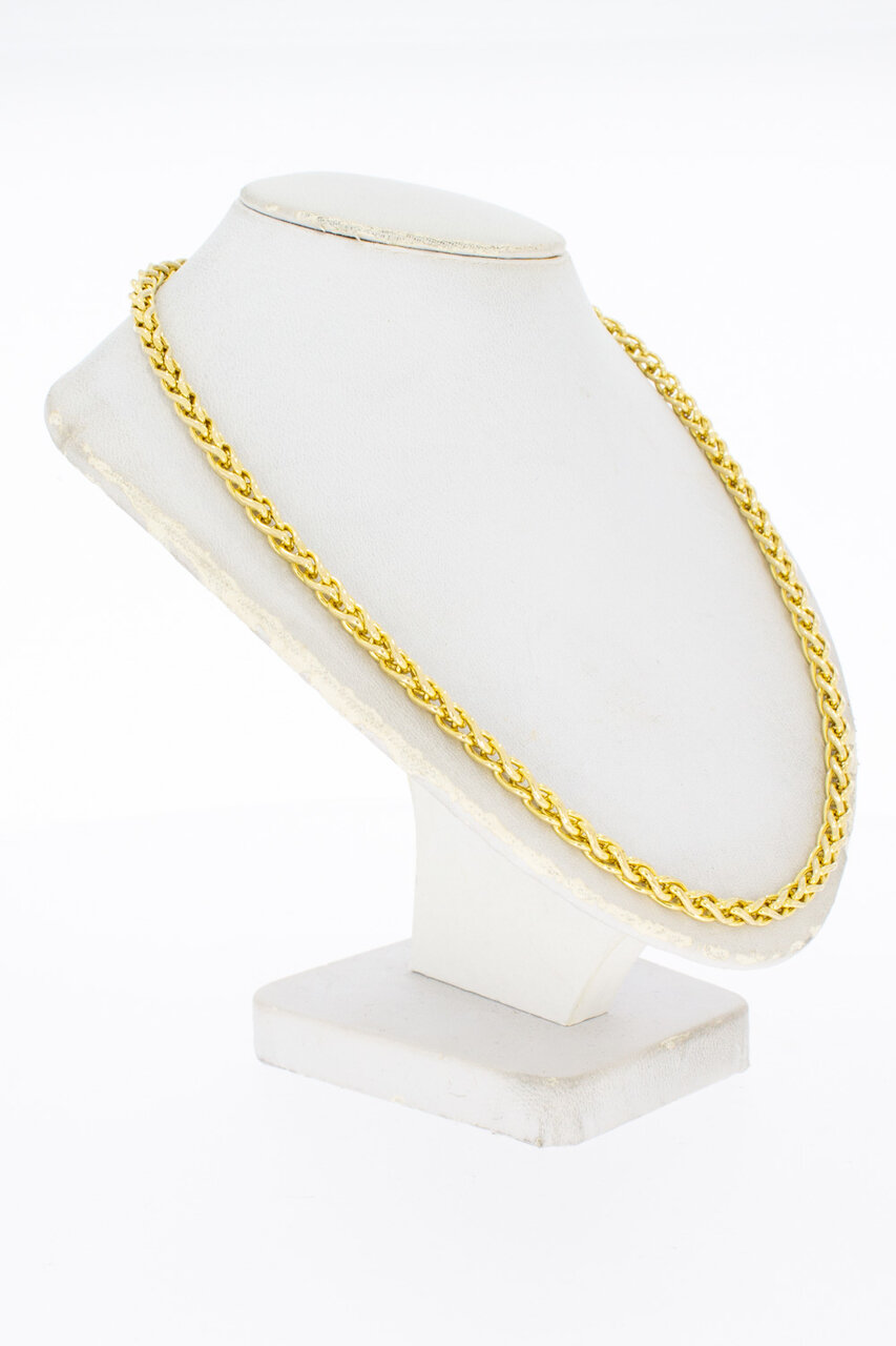 Vossenstaart ketting 14 Karaat goud - 45,3 cm