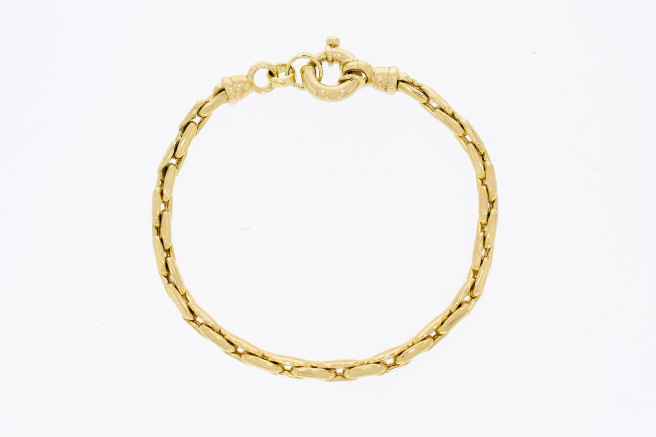 14 Karaat geelgouden Anker-armband - 21,6 cm