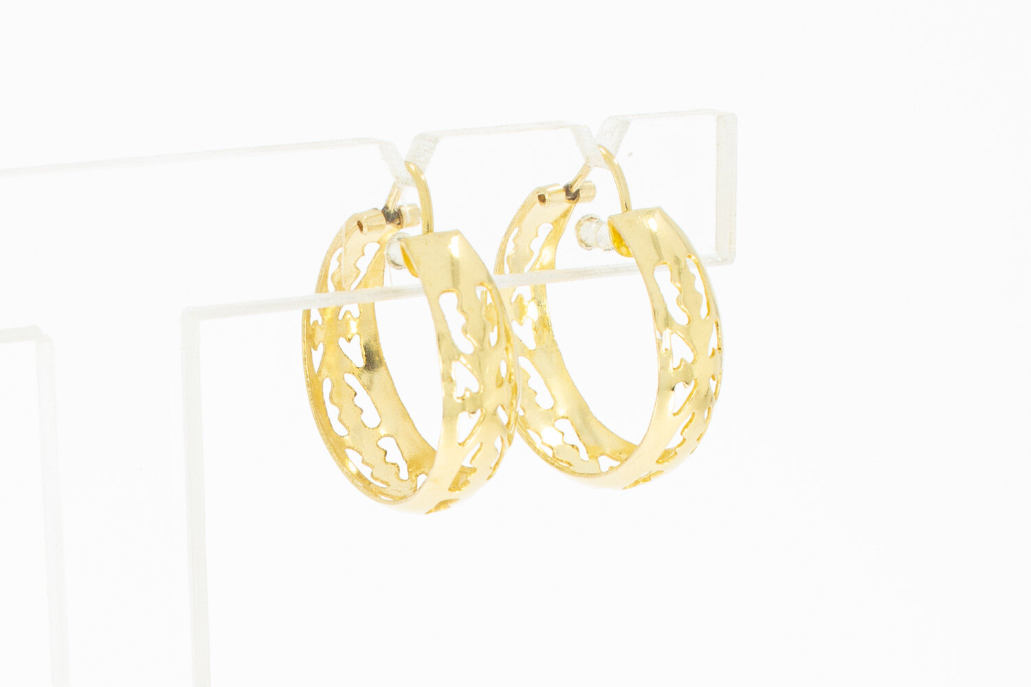 14 Karaat geel gouden Creolen - 2 cm