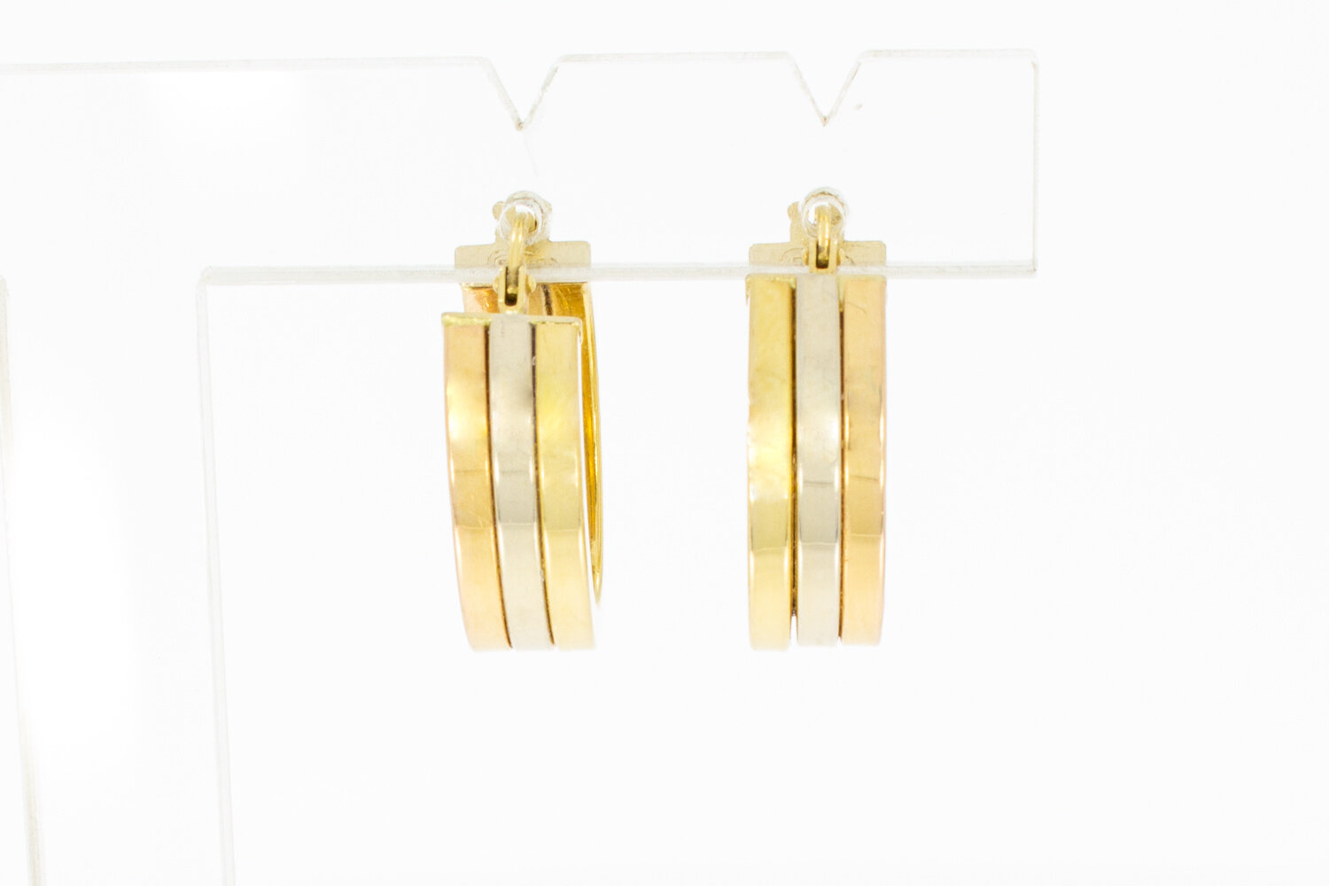 18 Karaat goud klap Creolen - 1,4 cm