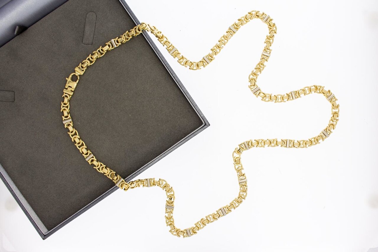 18 Karaat platte Koningsketting - 75,9 cm