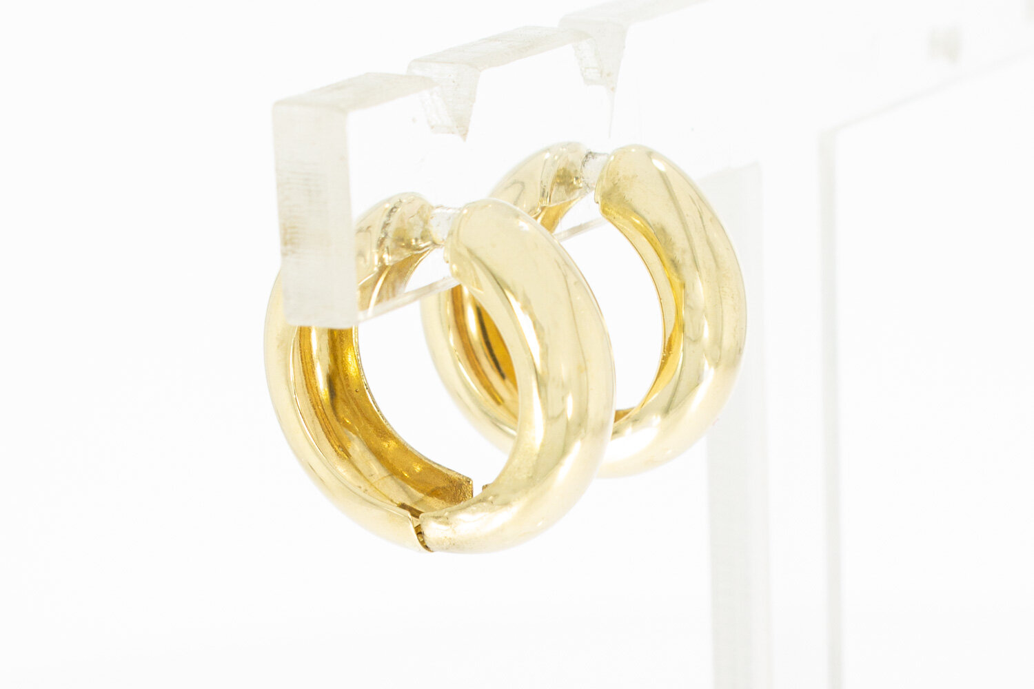 14 Karaat clip dames oorbellen - 1,8 cm