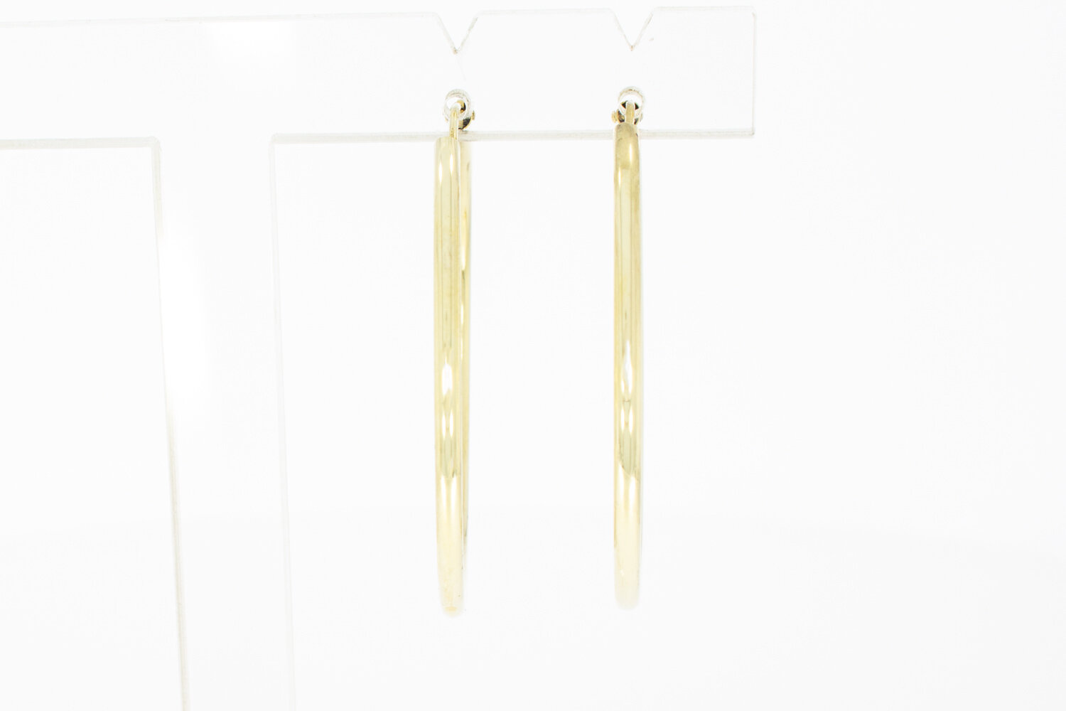 14 Karaat goud dames oorringen -  4,1 cm