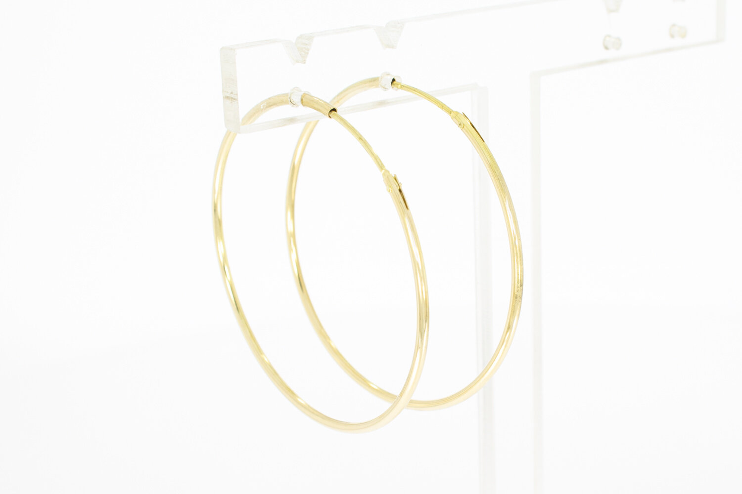 14 Karaat geel goud oorringen - 4,3 cm