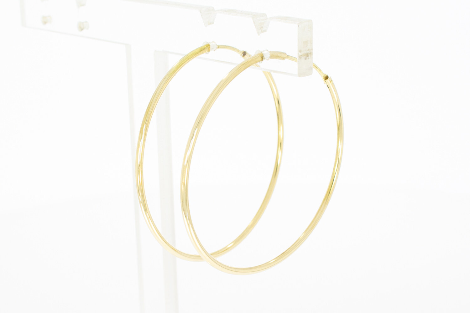 14 Karaat geel goud oorringen - 4,3 cm