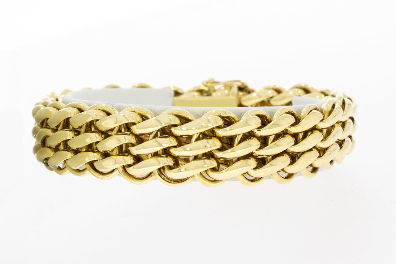 14 Karaat Gevlochten armband - 20,7 cm