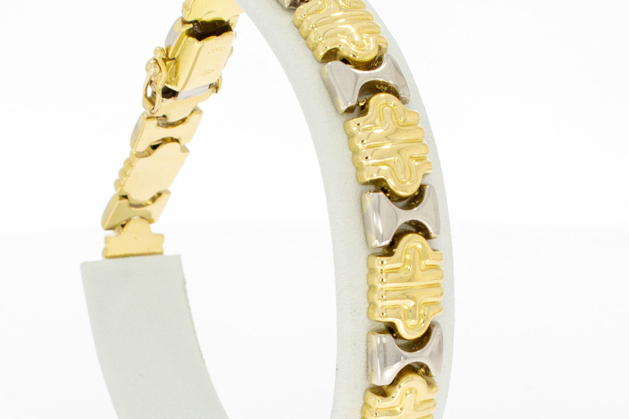 18 Karaat platte Koningsarmband - 21,2 cm