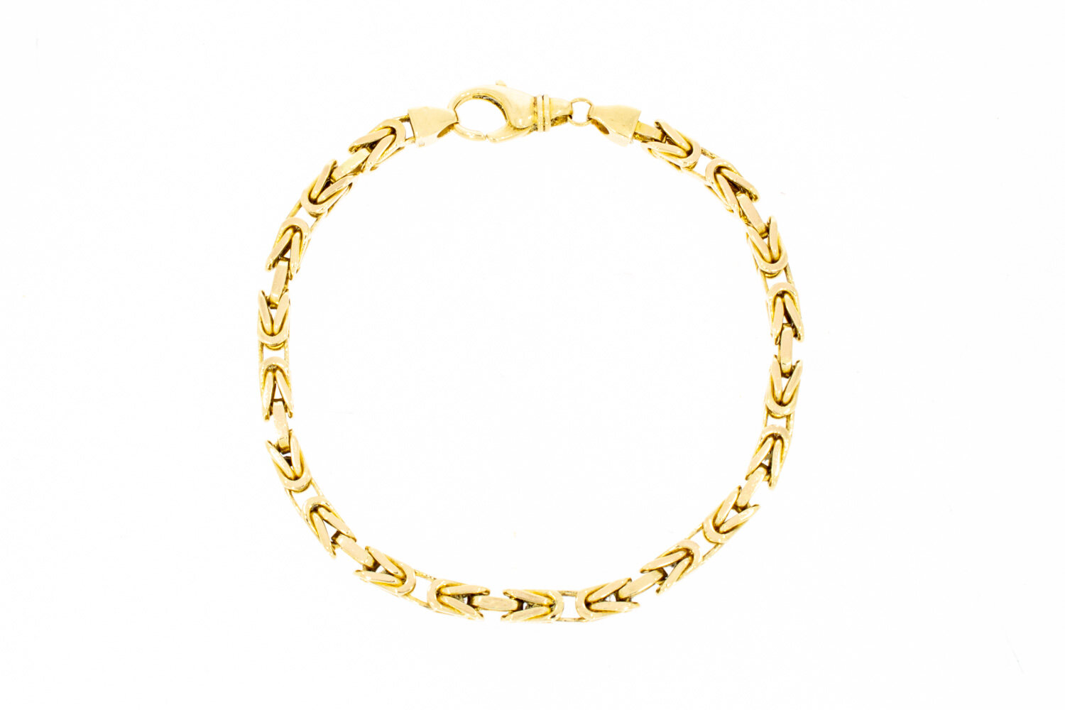 Byzantijnse herenarmband 14 karaat - 24,2 cm