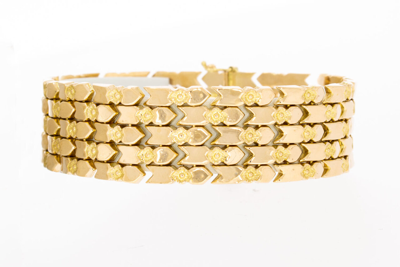 18 Karaat Vintage brede armband - 19,8 cm