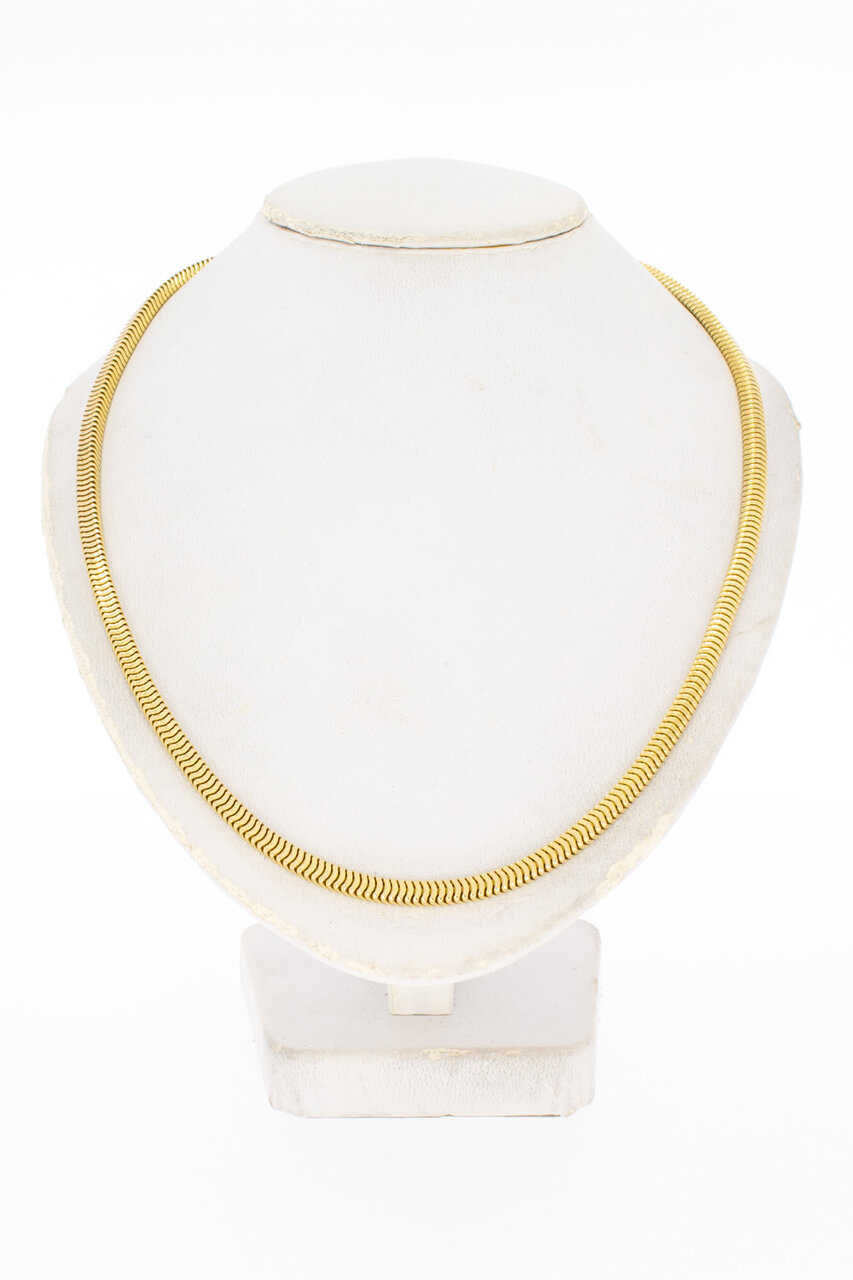 Gevlochten ketting 18 Karaat goud - 45,7 cm