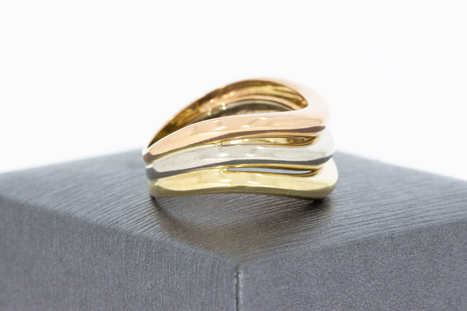 14 karaat  gouden Bandring  - 18,6 mm