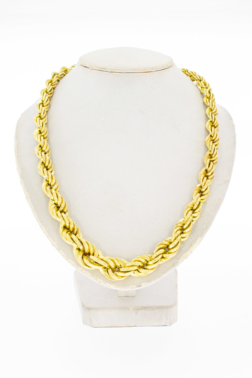 14 Karaat gouden Koord Collier - 43,3 cm