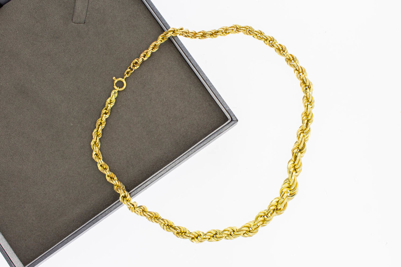 14 Karaat gouden Koord Collier - 43,3 cm