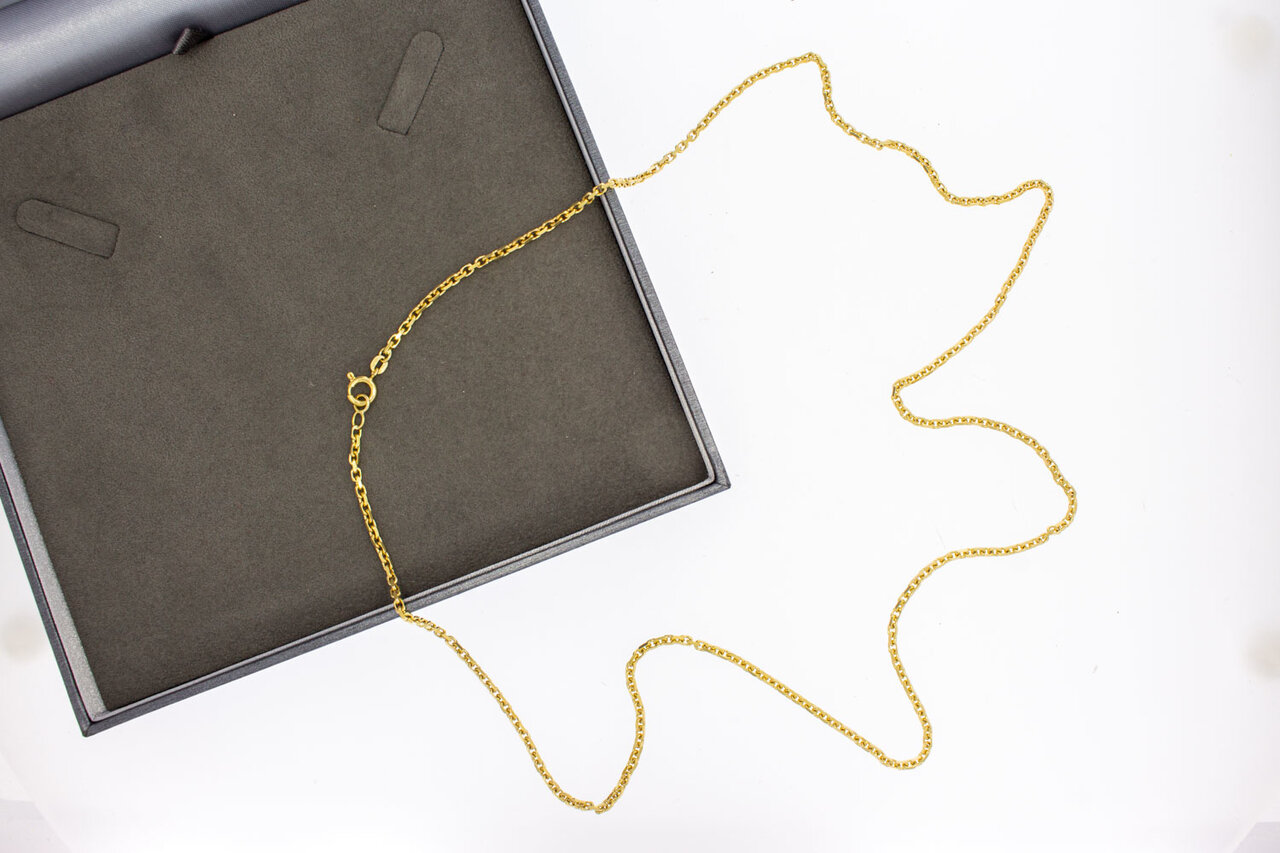 Anker ketting 18 Karaat goud - 71,5 cm