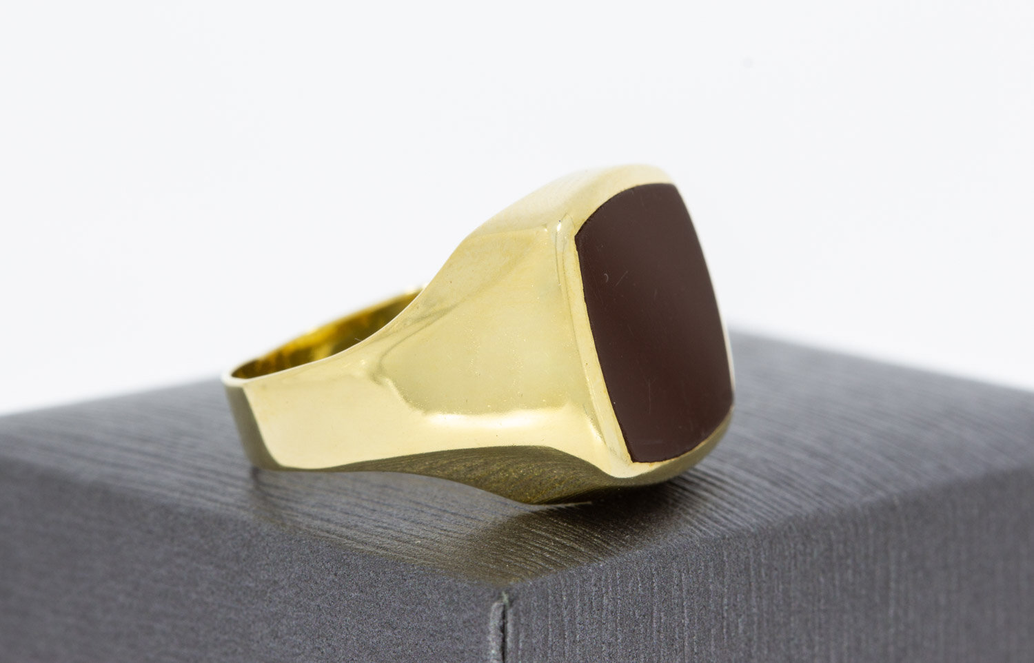 Carneool Zegelring 14 Karaat goud - 19,7 mm