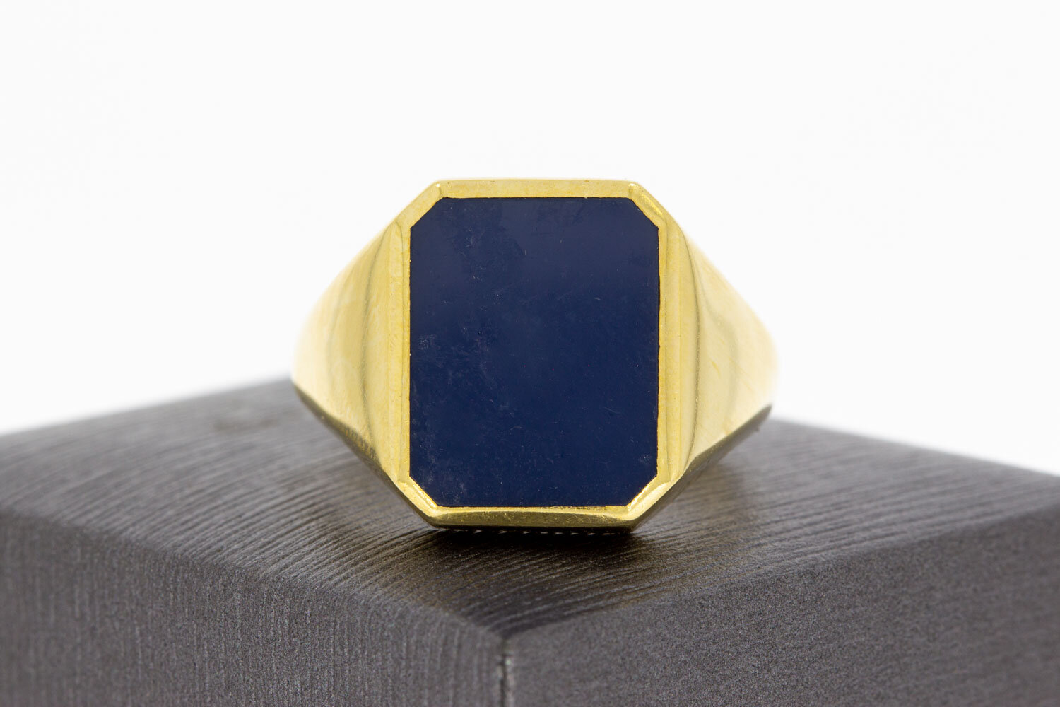 14 Karaat Lagensteen Zegelring - 22,2 mm