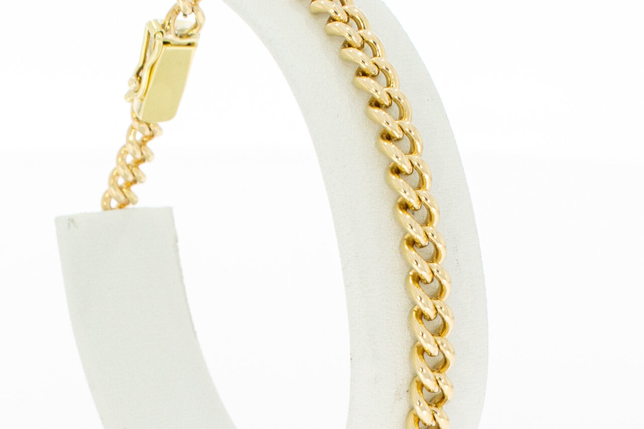 14 Karaat goud Gourmet armband - 19,7 cm