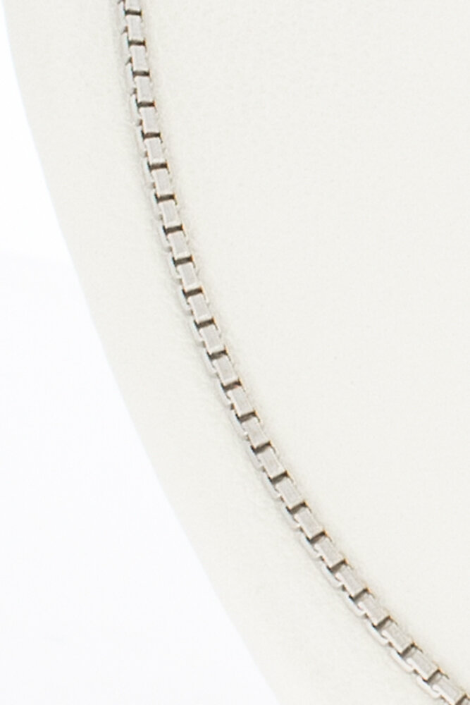 Venetiaanse 18 Karaat witgouden Ketting - 51,1 cm