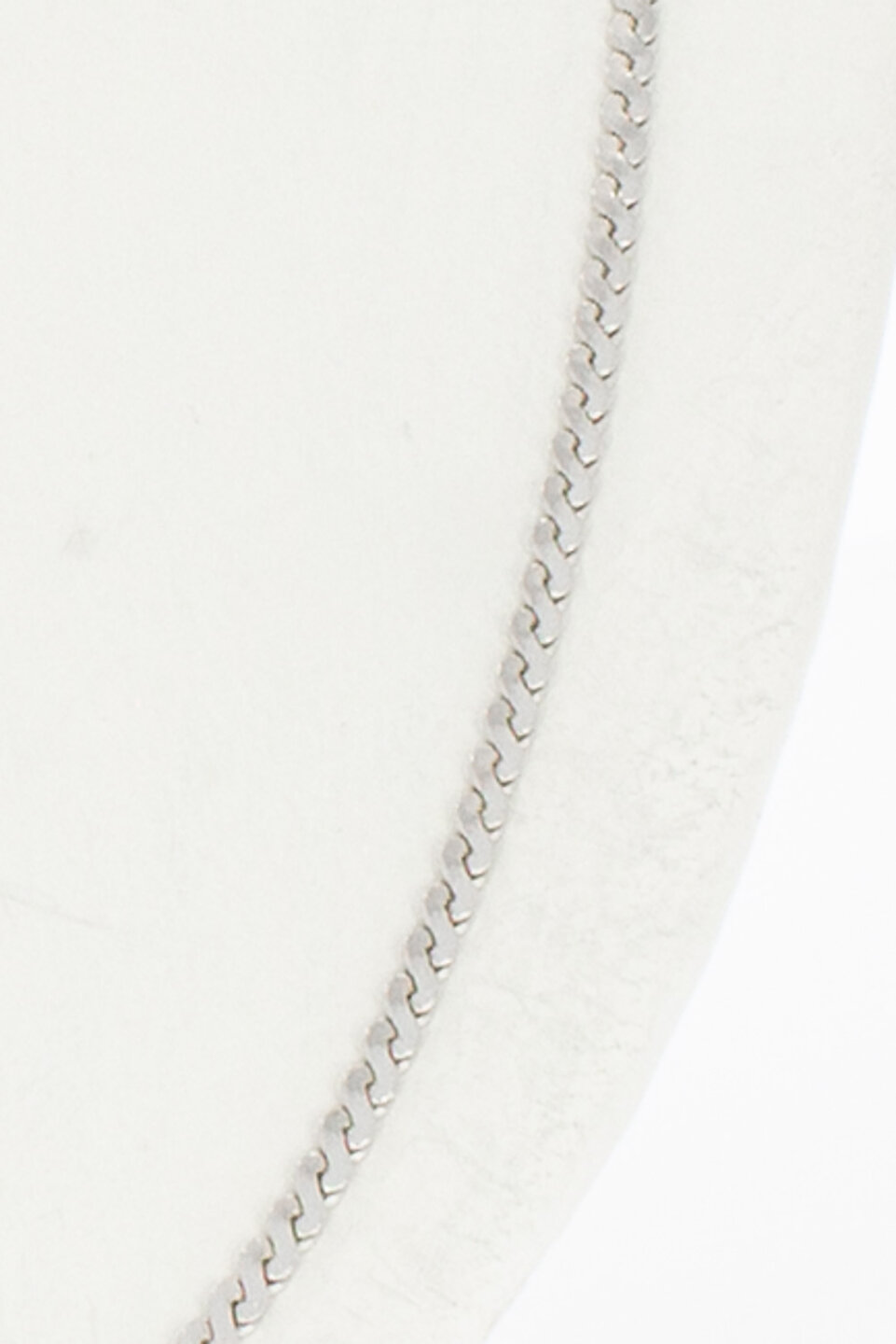 18 karaat witgouden schakelketting - 41,9 mm