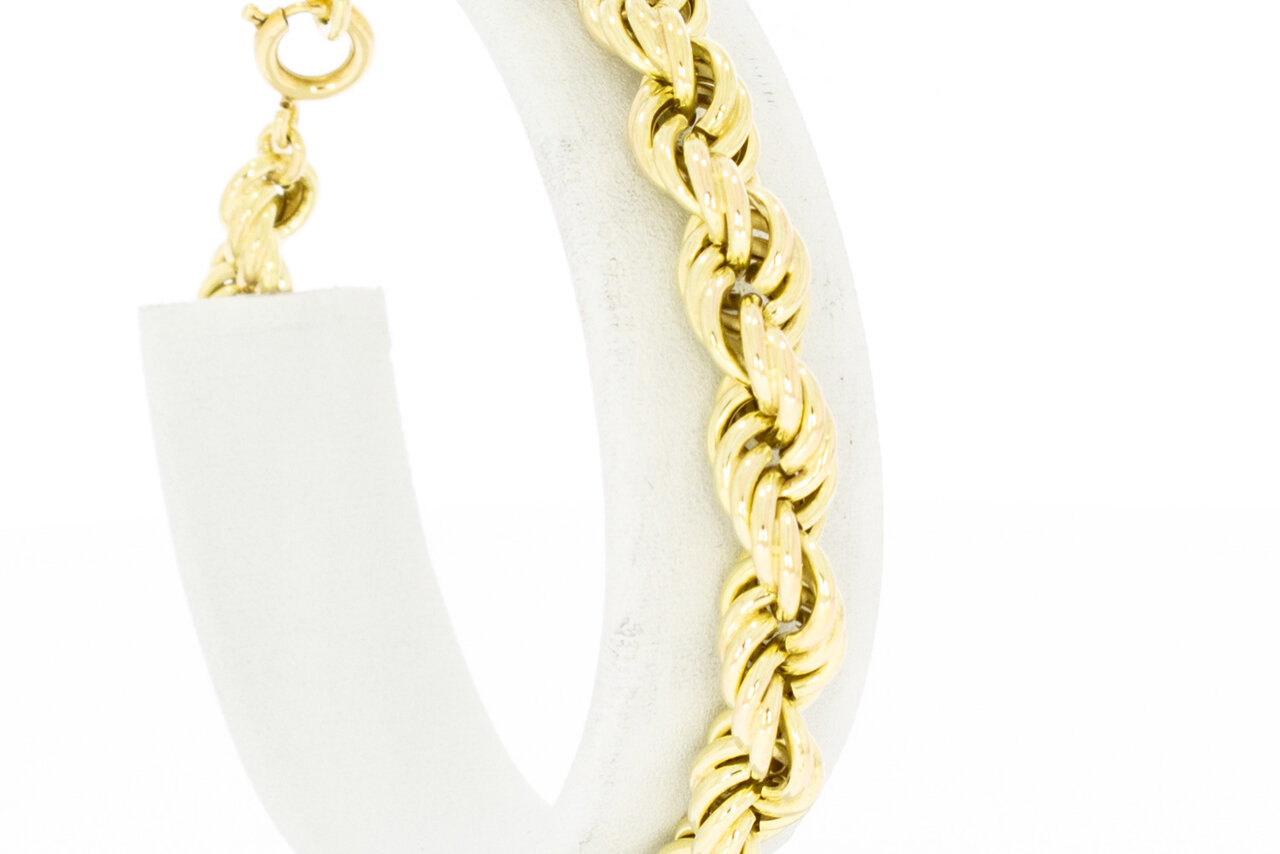 14 Karaat Koord heren armband - 19,3 cm