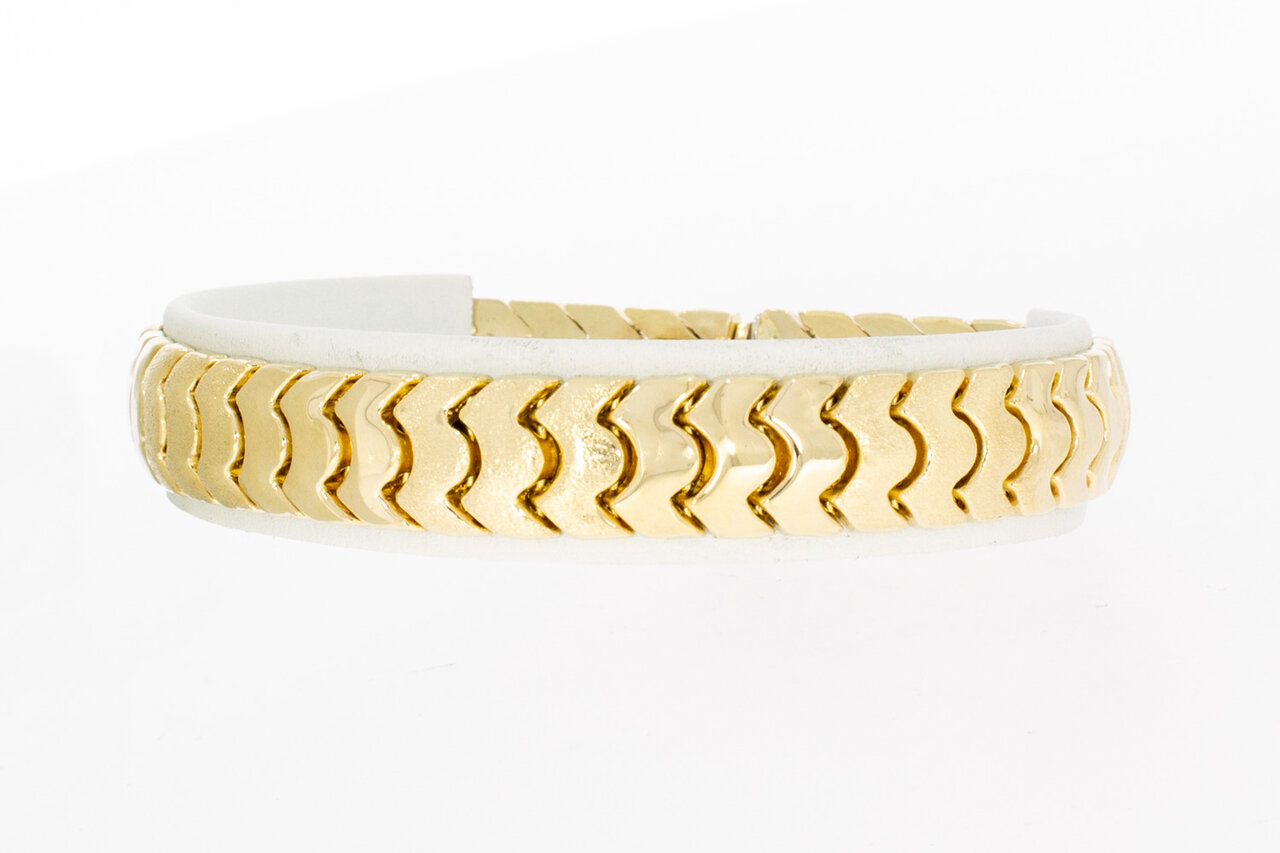 14 Karaat platte Vintage armband - 20,6 cm