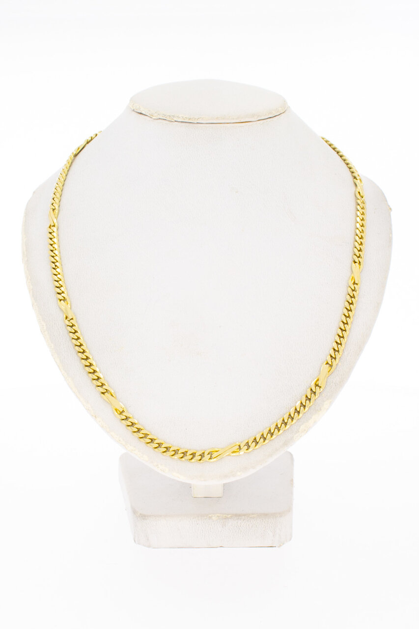 14 Karaat infinity Gourmet ketting - 53,1 cm