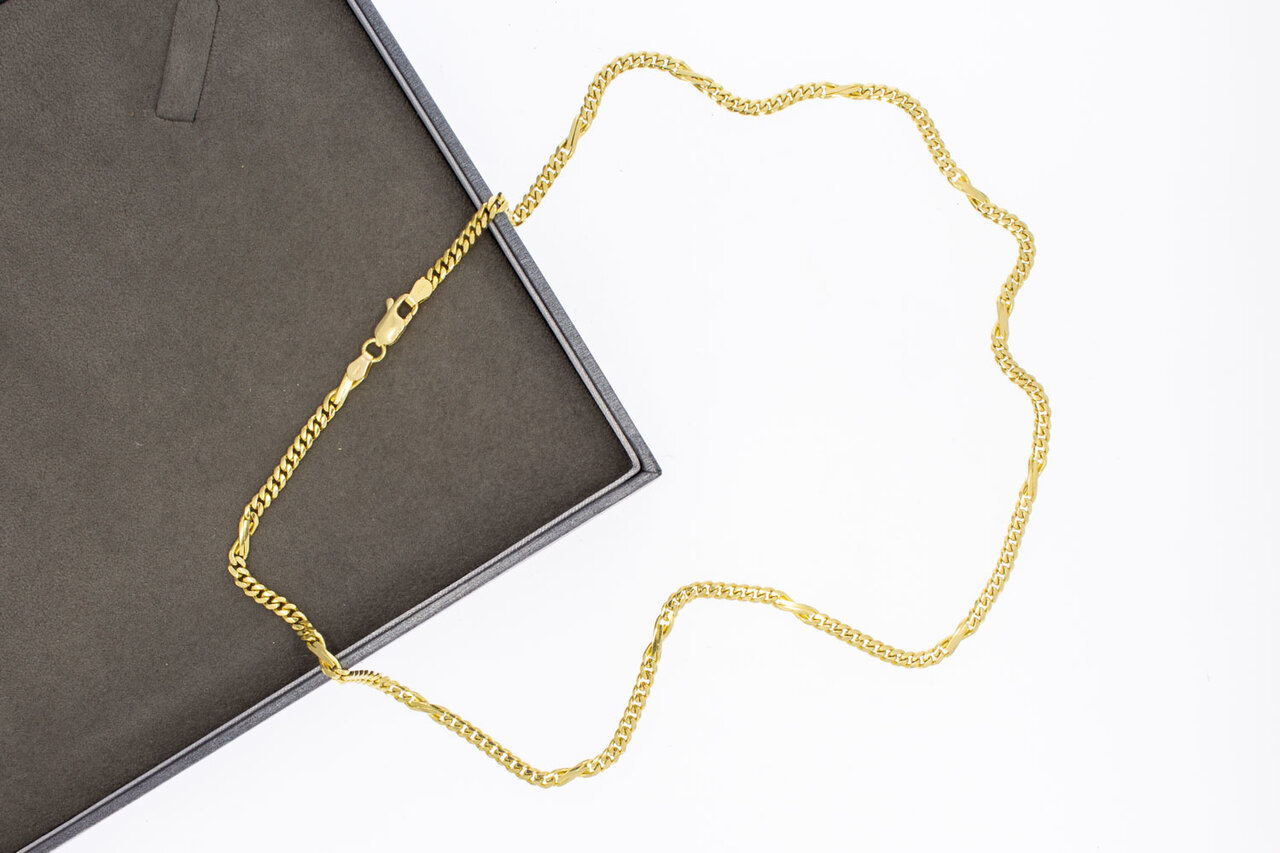 14 Karaat infinity Gourmet ketting - 53,1 cm