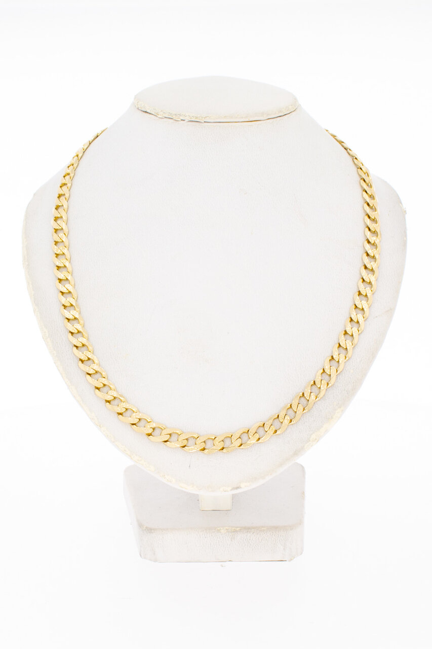 Gourmet ketting 14 Karaat goud - 63 cm