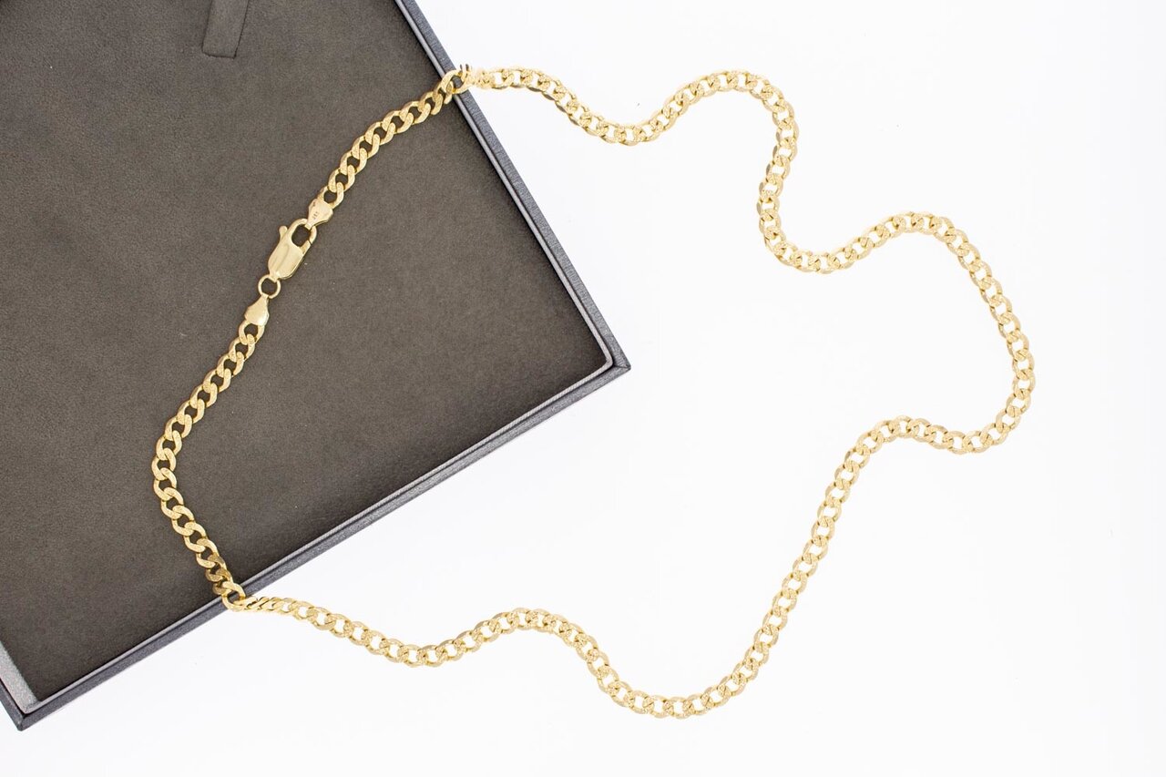 Gourmet ketting 14 Karaat goud - 63 cm