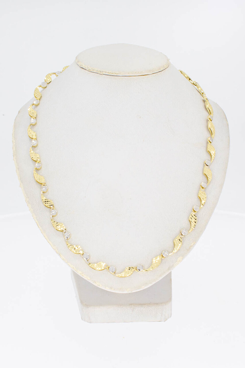 14 Karaat gouden damesketting - 45,5 cm