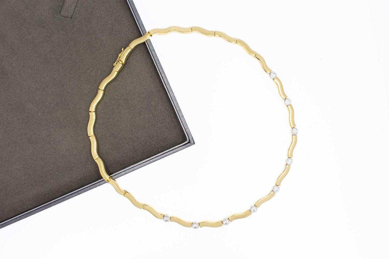 14 Karaat gouden Staafjes Collier - 41,4 cm