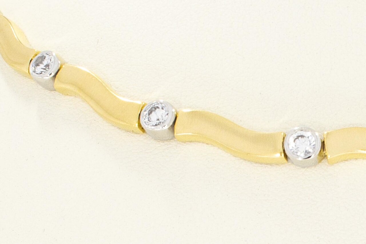 14 Karaat gouden Staafjes Collier - 41,4 cm