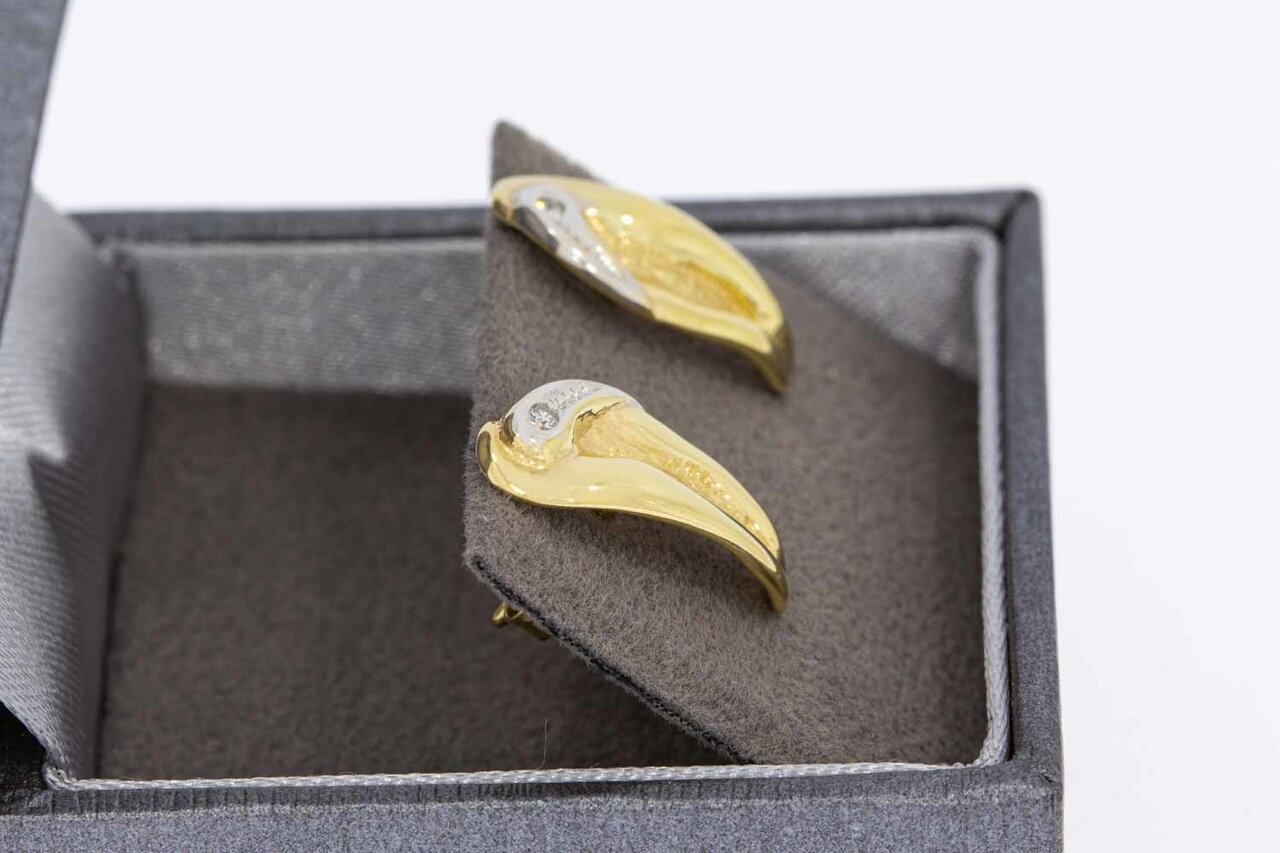 14 Karaat diamant Oorstekers dames - 1,7 cm