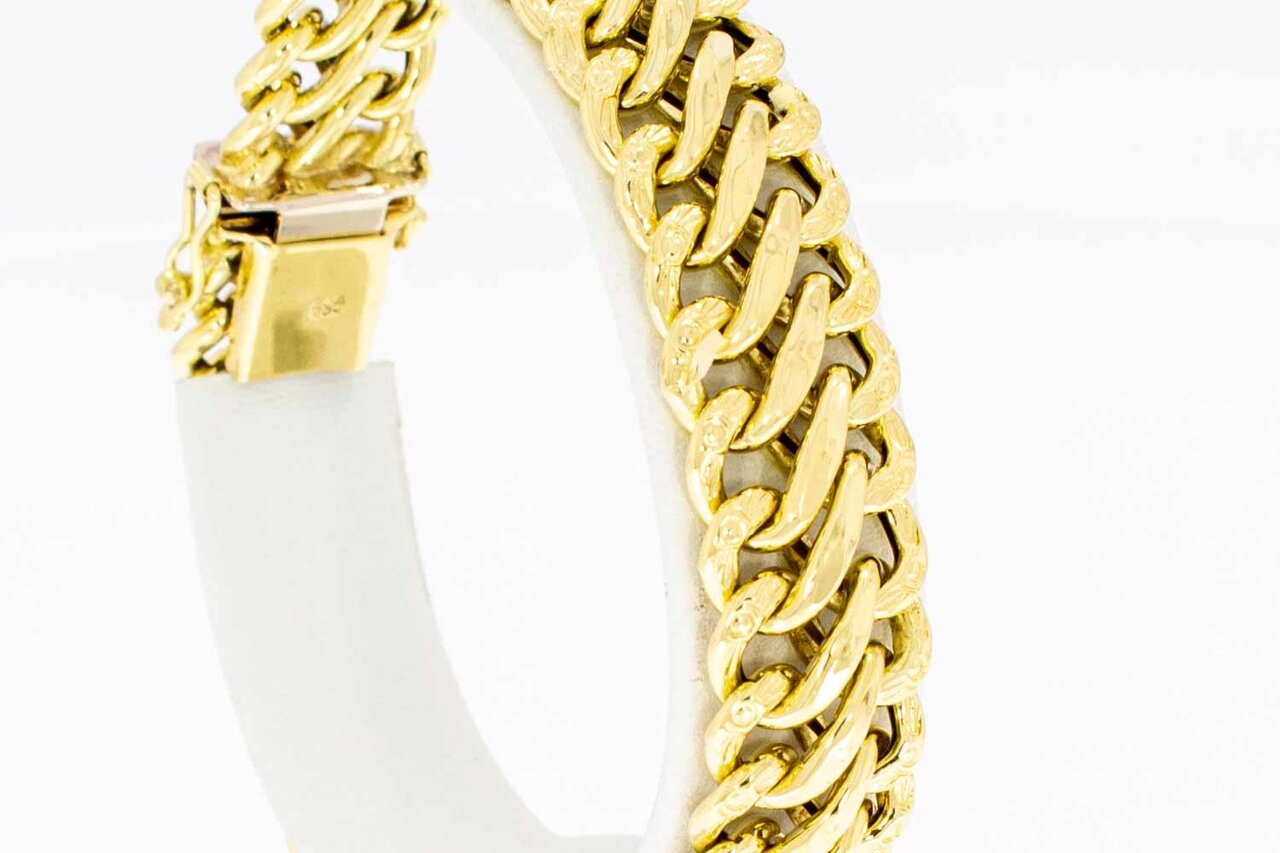 14 Karaat Gevlochten armband - 19,9 cm