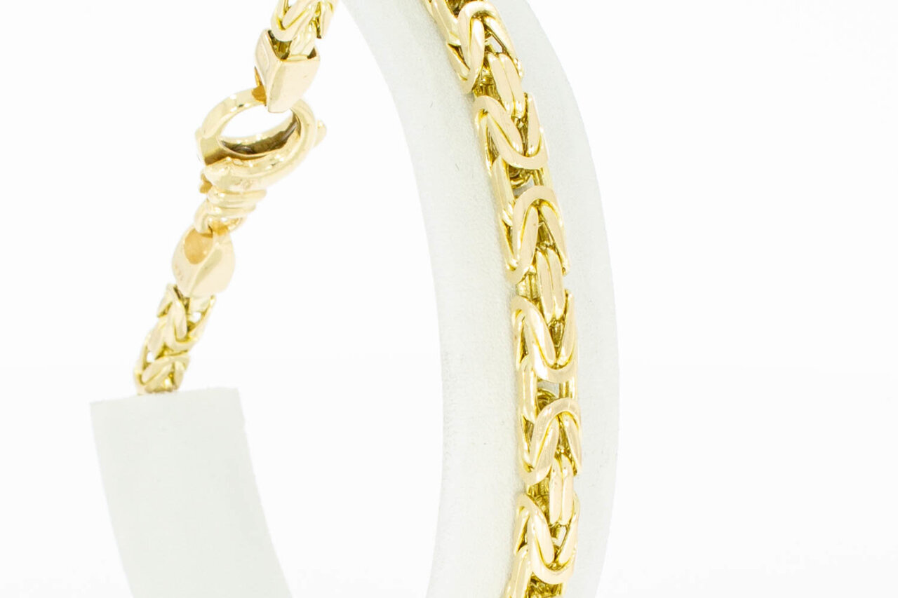 14 Karaat gouden Koningsarmband - 22,7 cm