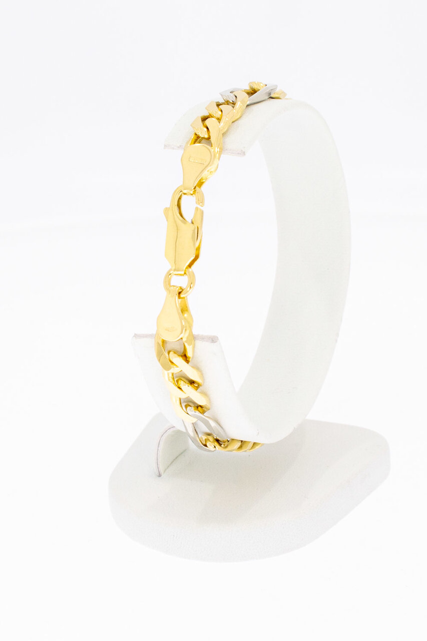 18 Karaat gouden Figaro armband - 19,2 cm