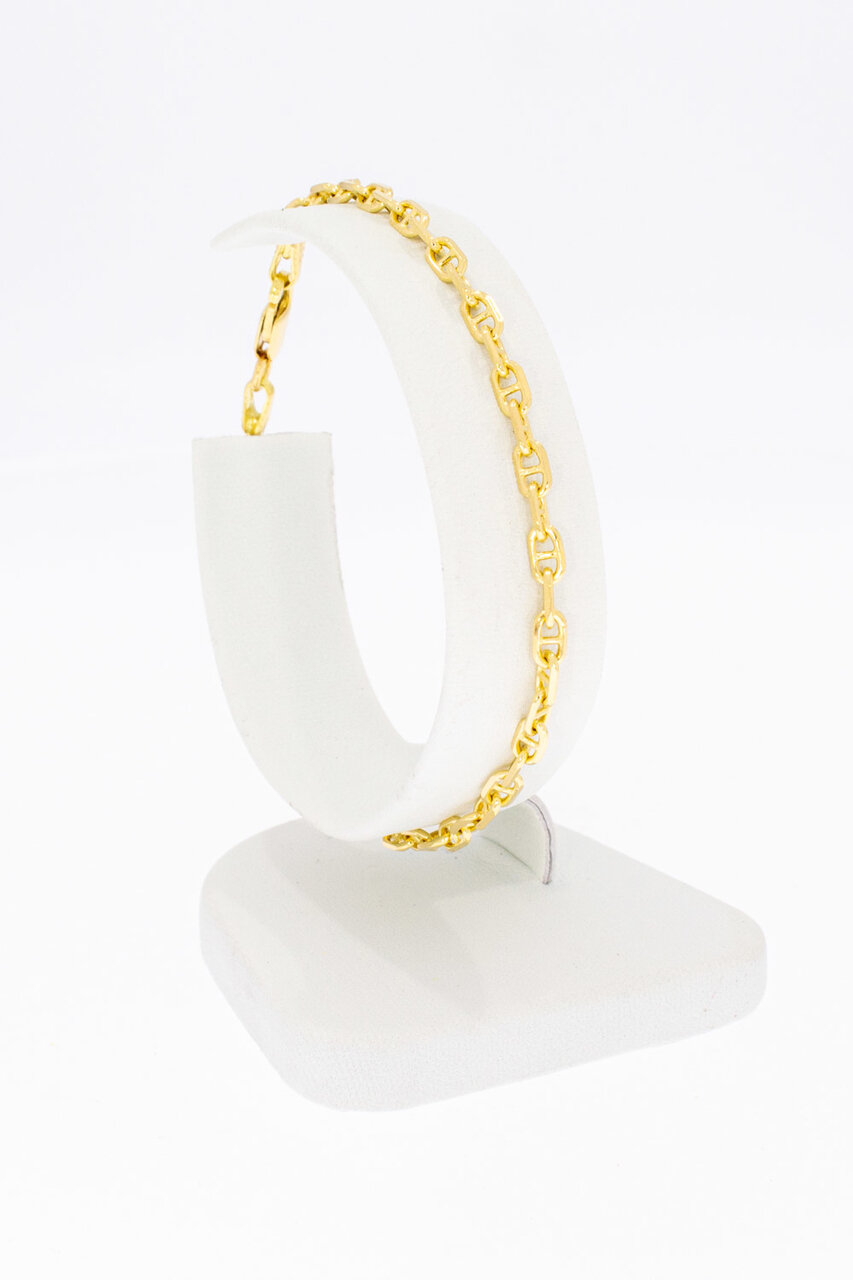 18 Karaat Anker schakelarmband - 18,4 cm