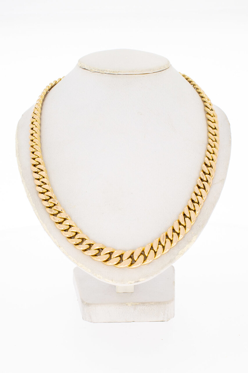 Gourmet ketting 18 Karaat goud - 42,5 cm