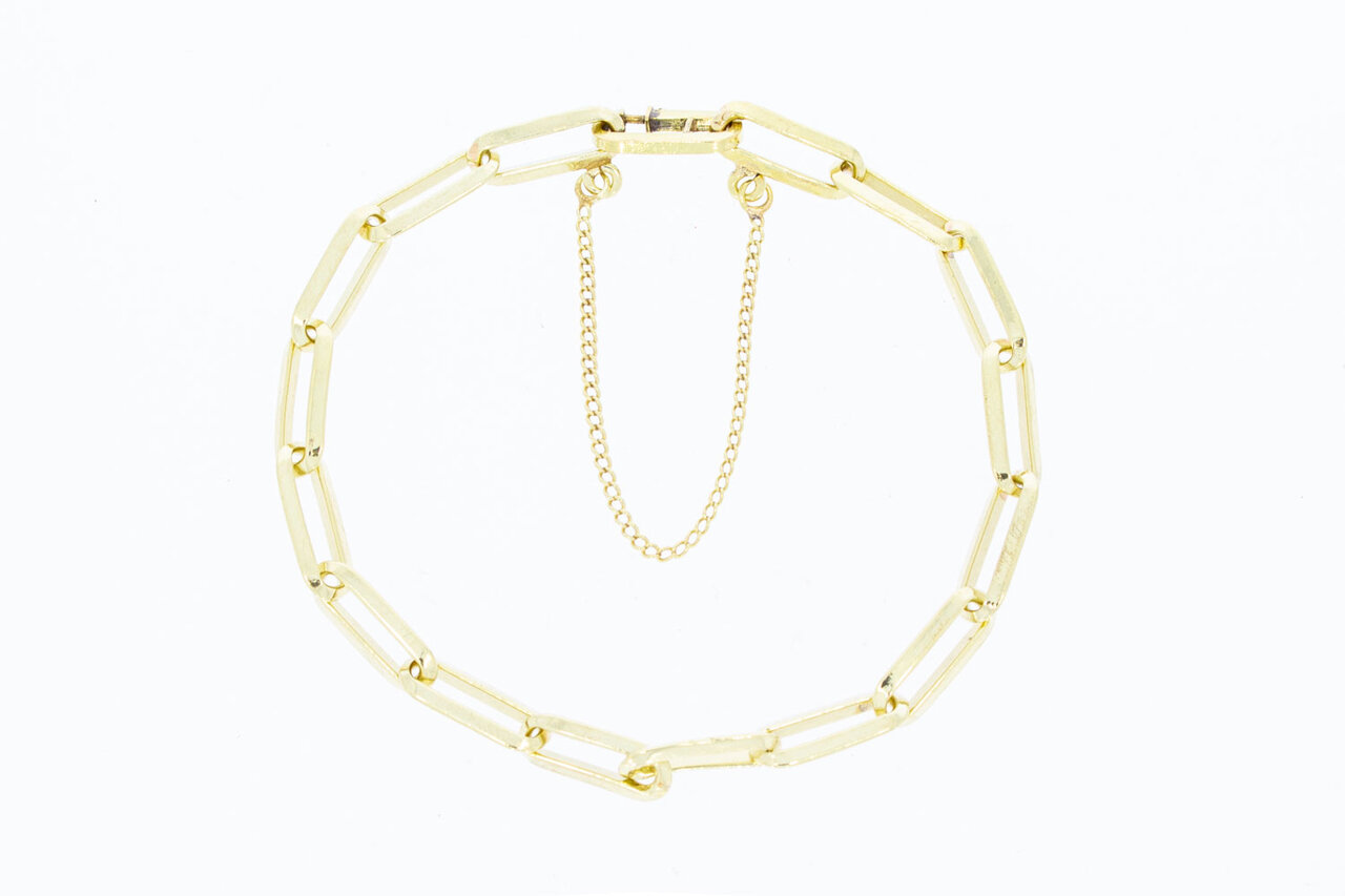 14 Karaat gouden Closed forever armband - 20 cm