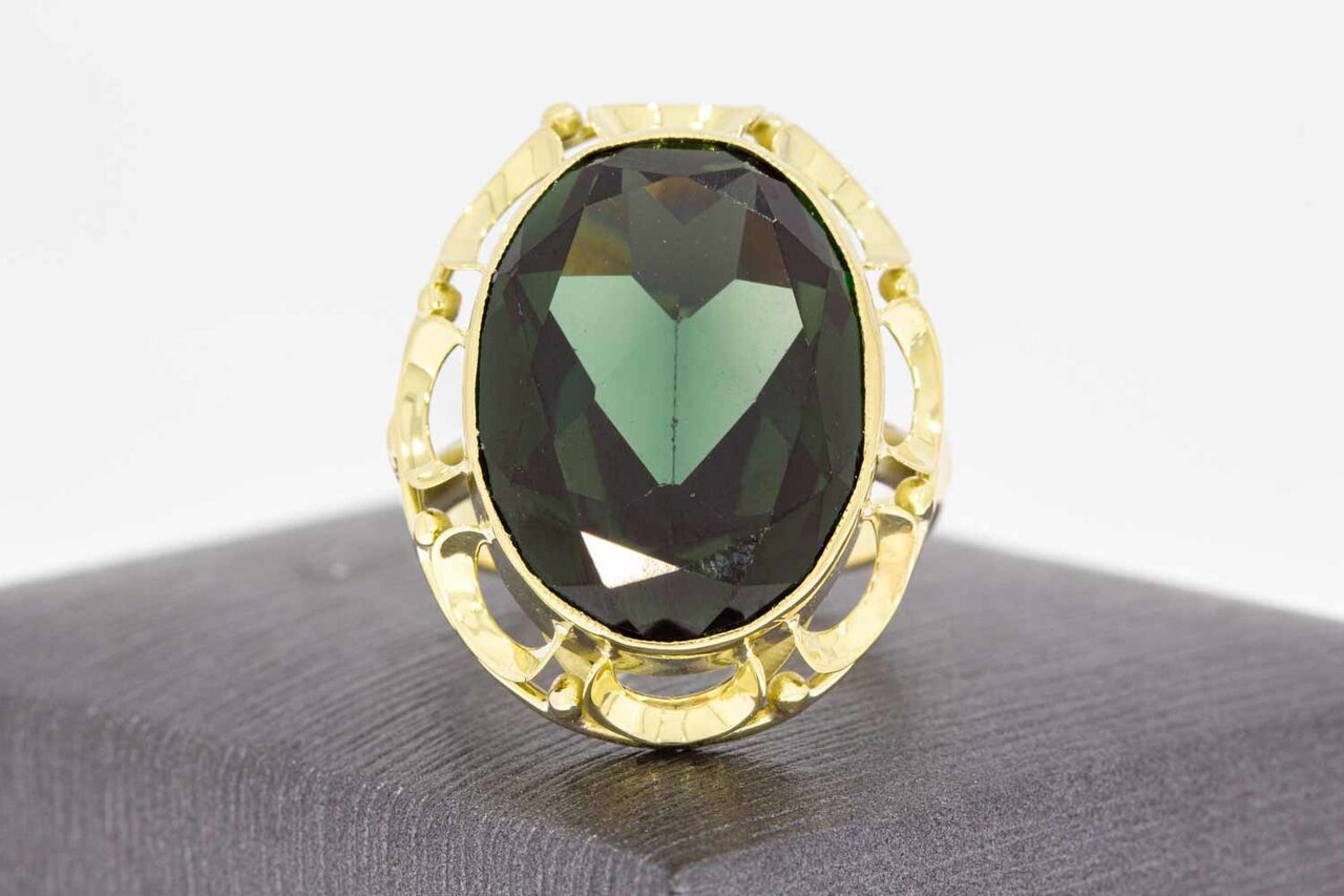 Vintage 14 Karaat goud dames ring - 18,2 mm