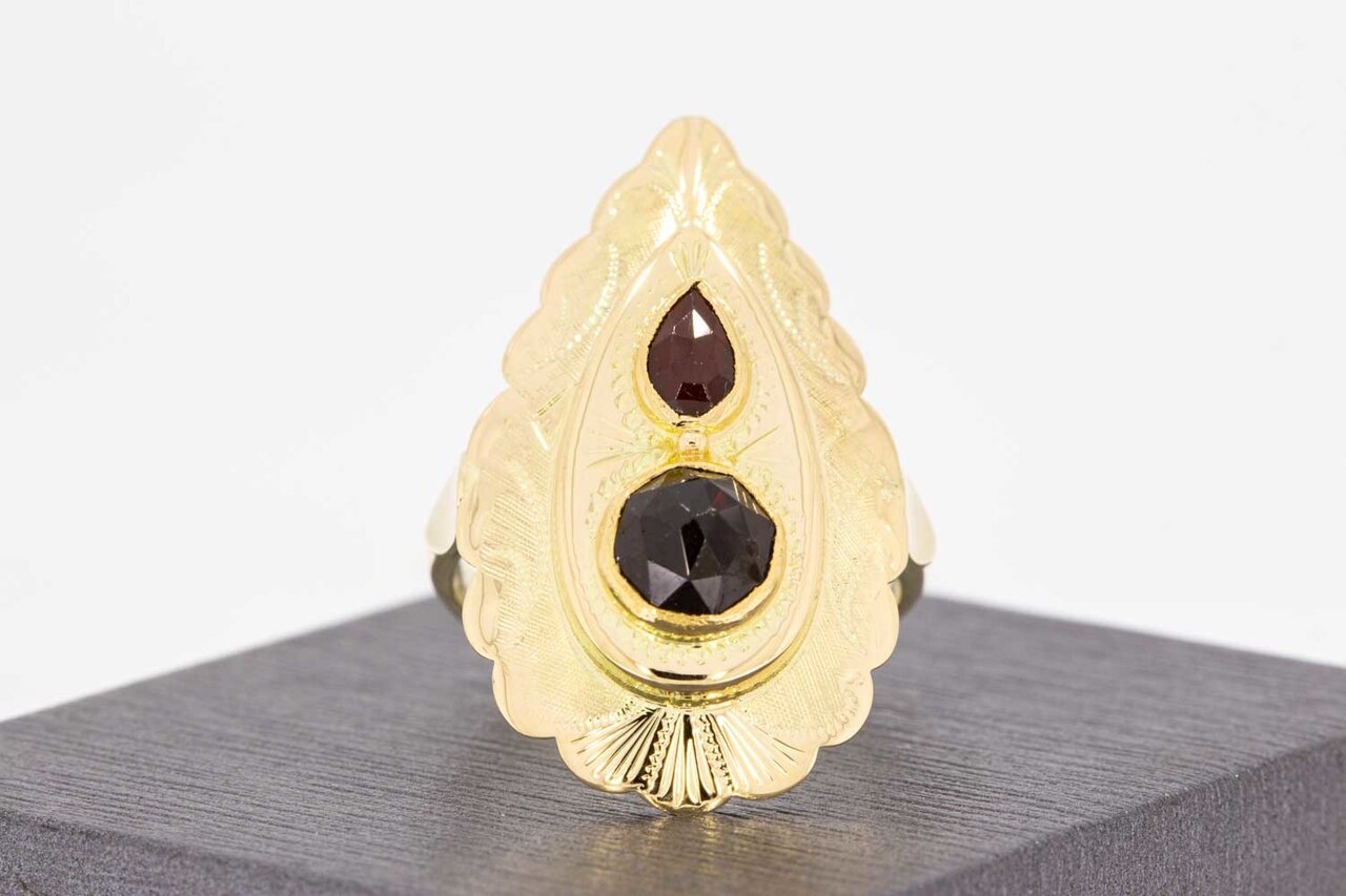 Vintage 14 Karaat Granaat ring - 18,3 mm