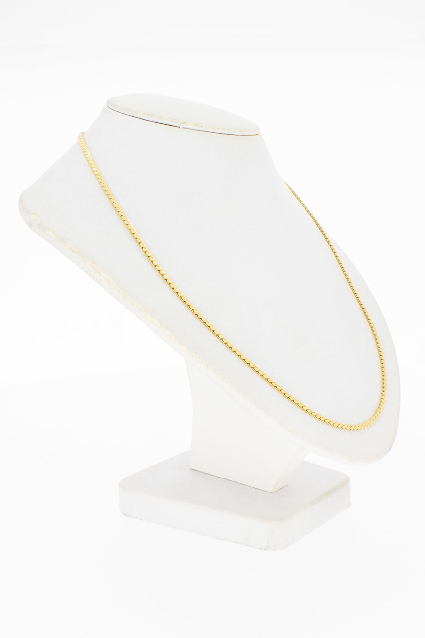 Geel gouden ketting 18 Karaat - 50,5 cm