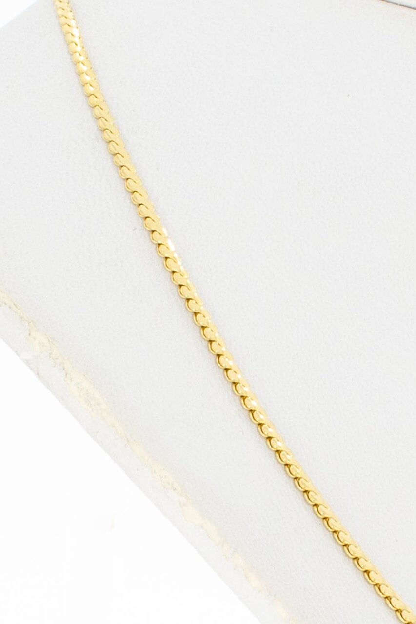 Geel gouden ketting 18 Karaat - 50,5 cm