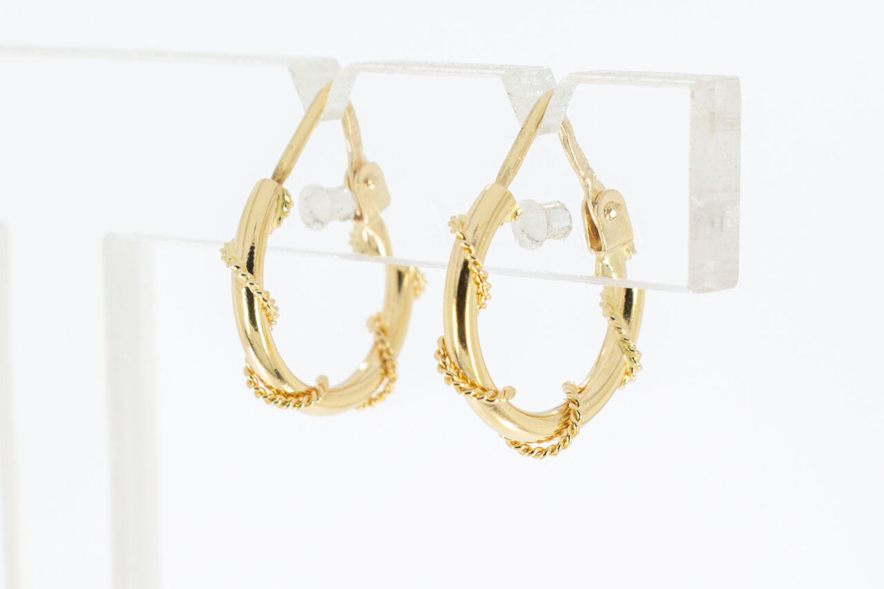 Koord Creolen 18 Karaat goud - 1,4 cm