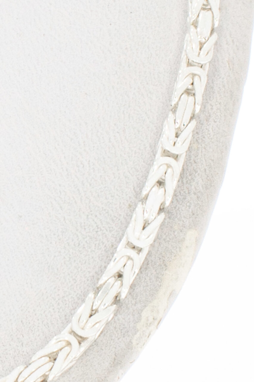 Zilveren (925) Byzantijnse Koningsketting - 45 cm