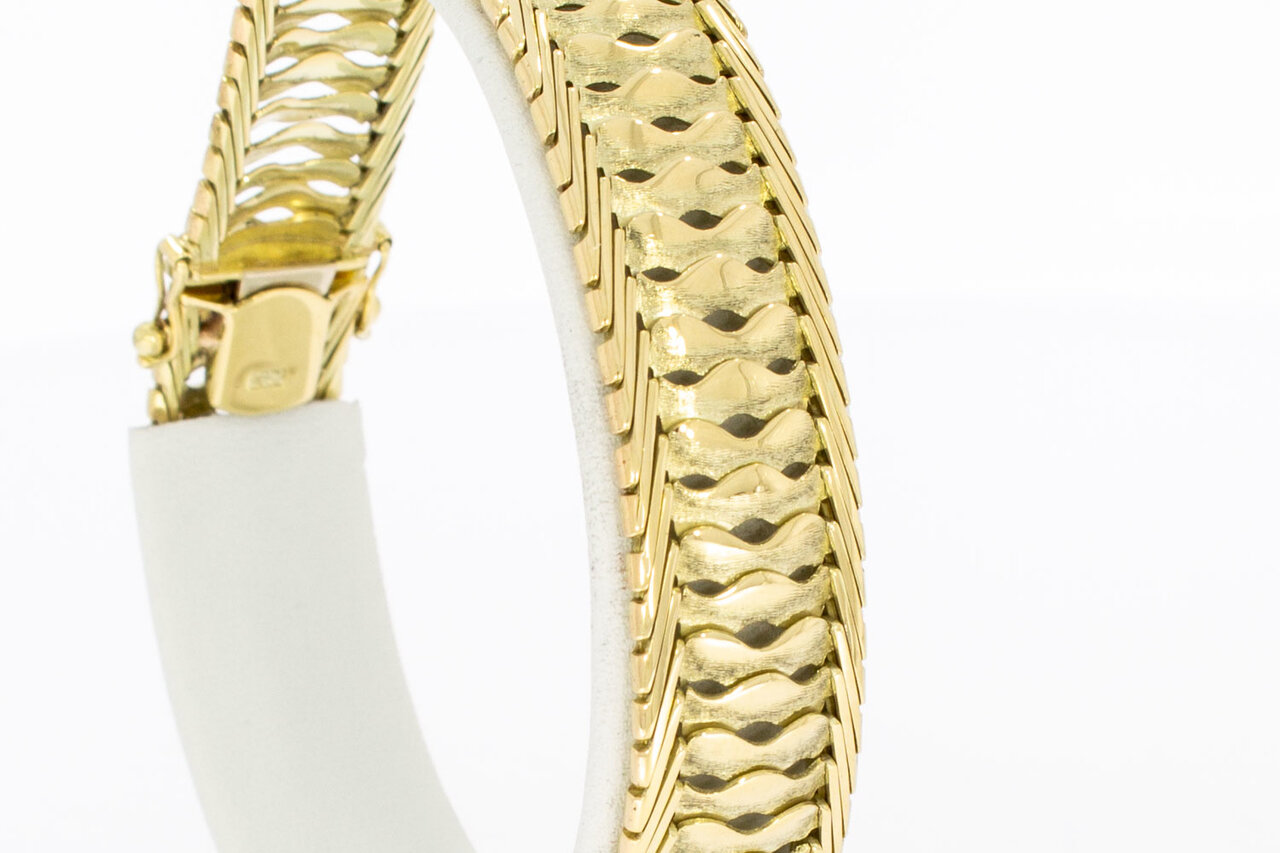 14 Karaat geel goud Vintage armband - 20,3 cm