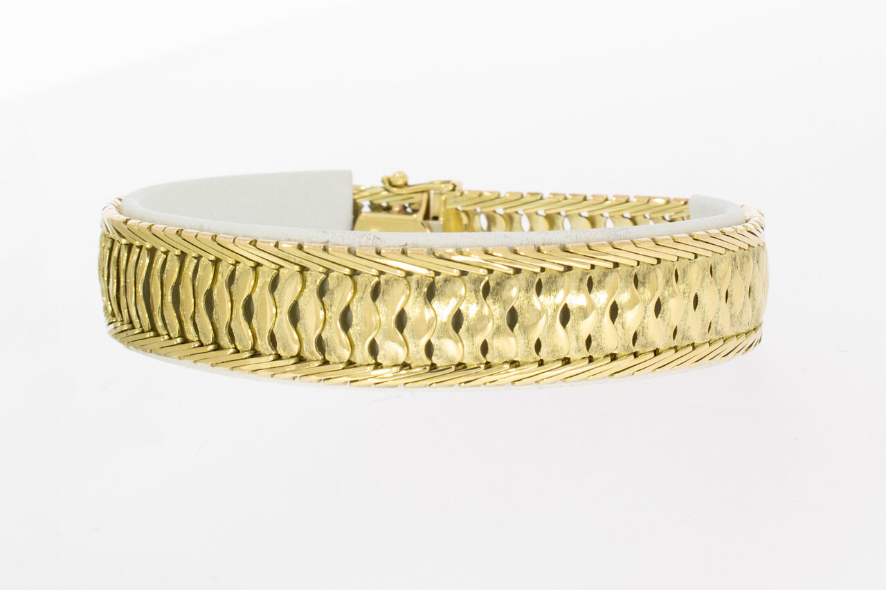 14 Karaat geel goud Vintage armband - 20,3 cm